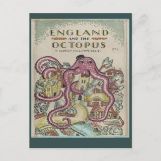 Carte Postale L'Angleterre et la pieuvre