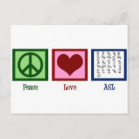 Langue des signes Peace Love
