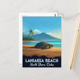Carte Postale Laniakea Beach Haleiwa Oahu Hawaii Turtle
