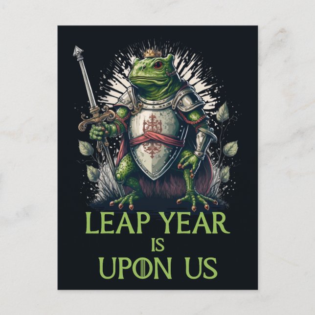 Carte Postale L'Année Lear Est Sur Nous, Guerrier De Grenouille (Devant)