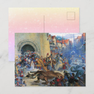 Carte Postale L'anniversaire de la petite princesse Dragon