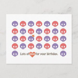 CARTE POSTALE L'ANNIVERSAIRE DE SKULL