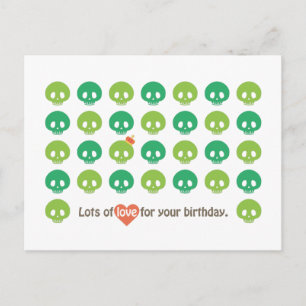 CARTE POSTALE L'ANNIVERSAIRE DE SKULL