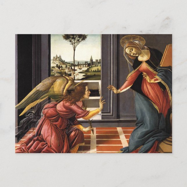Carte Postale L'Annonciation - Sandro Botticelli (Devant)