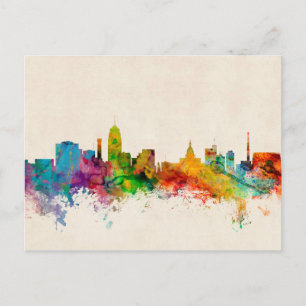 Carte Postale Lansing Michigan Skyline