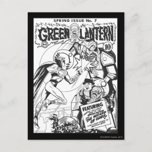 Carte Postale Lanterne verte contre l'Assistant des Odds, Noir e