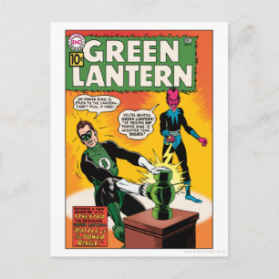 Carte Postale Lanterne verte et couverture Sinestro