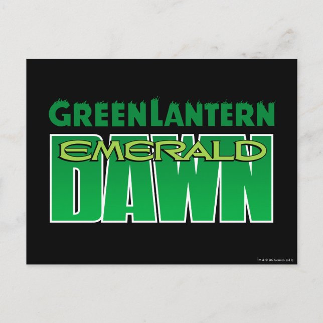 Carte Postale Lanterne verte - logo vert d'aube (Devant)