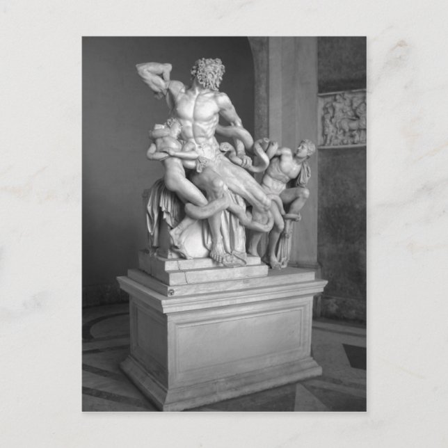 Carte Postale Laocoon Sculpture au Musée du Vatican, Rome. Pic (Devant)
