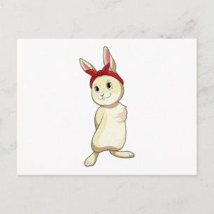 Carte Postale Lapin avec Bandana