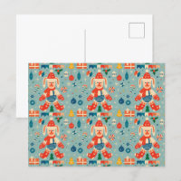 Lapin de Noël Vintage, Ornements et Sucre de canne