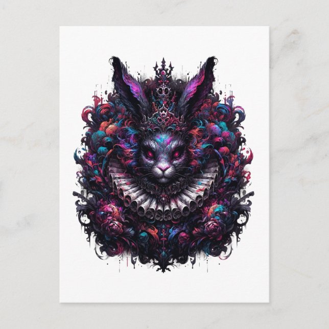 Carte Postale Lapin diabolique (Devant)