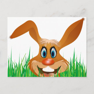 Carte Postale lapin drôle