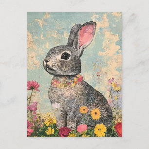 Carte Postale Lapin Gris Multimédia