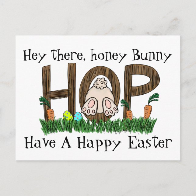 Carte postale Lapin Honey (Devant)