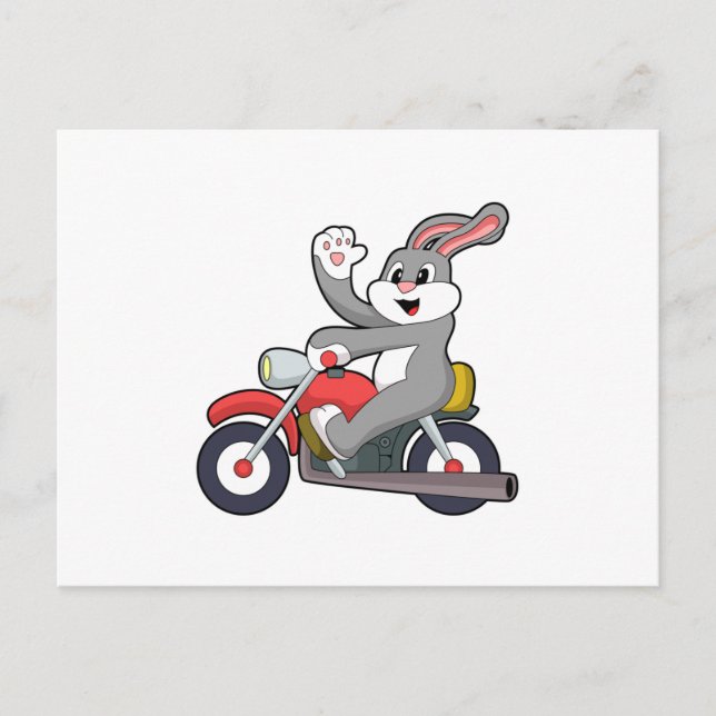 Carte Postale Lapin motard avec moto.PNG (Devant)