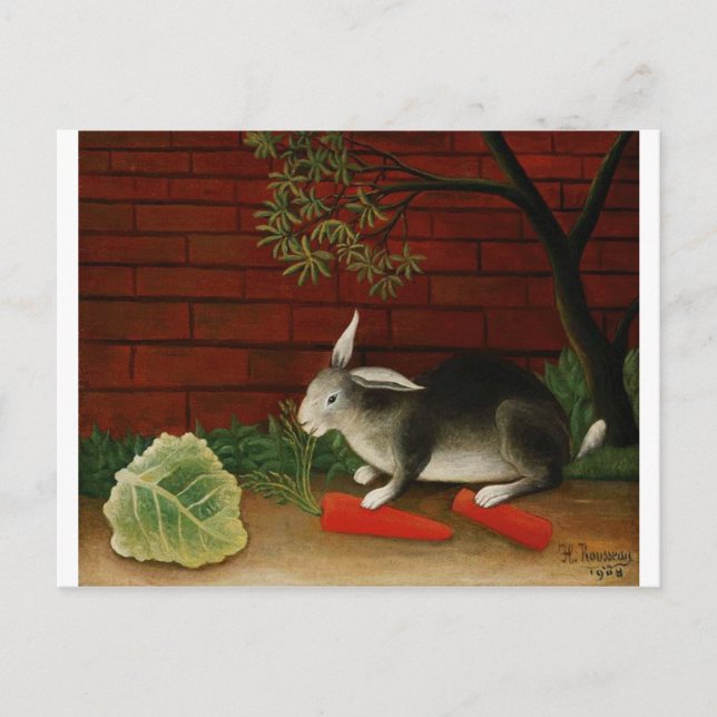 Carte Postale Lapin par Henri Rousseau (Devant)