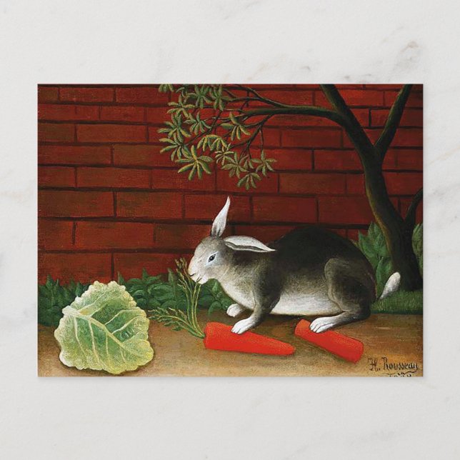 Carte Postale Lapin par Henri Rousseau (Devant)