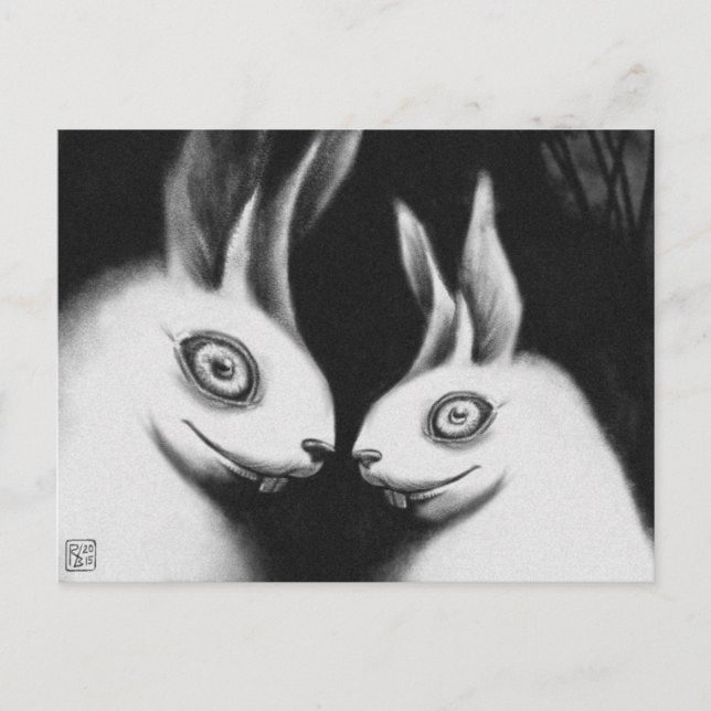 Carte postale "Lapins" (Devant)