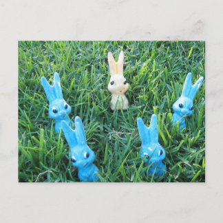 Carte postale lapins de Pâques