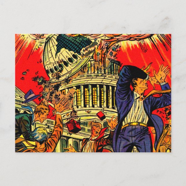 Carte Postale L'apocalypse politique budgétaire (Devant)