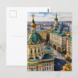 Carte Postale L'aquarelle de Kiev