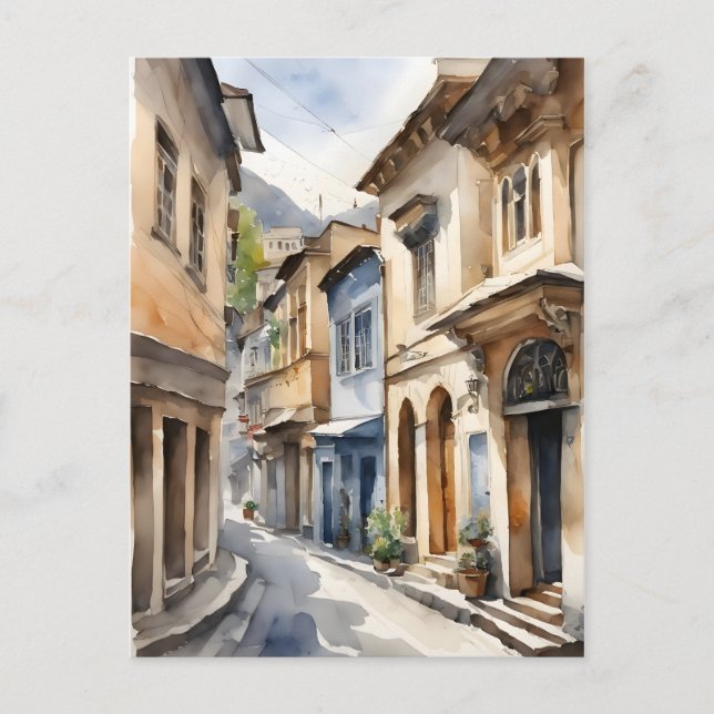 Carte Postale L'aquarelle de Tbilissi (Devant)