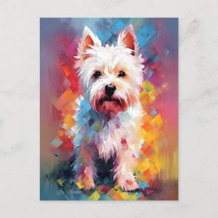 Carte Postale L'aquarelle West-Highland-White-Terrier