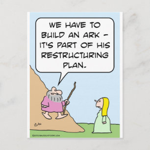Carte Postale L'arche de Noé est pour le plan de restructuration