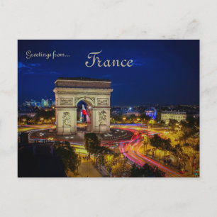 Carte Postale L'Arche de Triomphe de l'Étoile Paris France