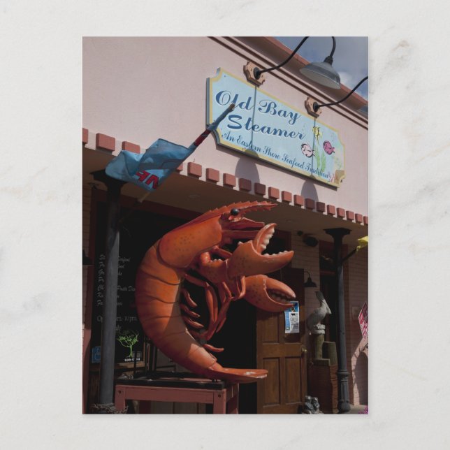 Carte Postale Lard géant, fruits de mer, Fairhope Alabama (Devant)