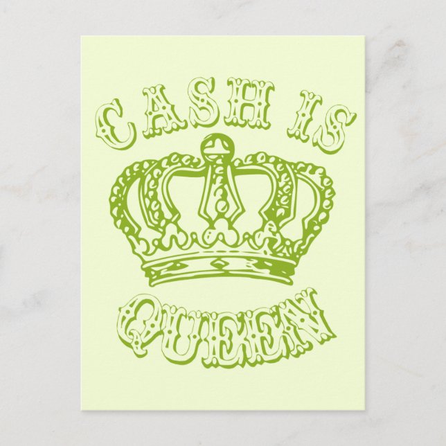 Carte Postale L'argent est reine (Devant)