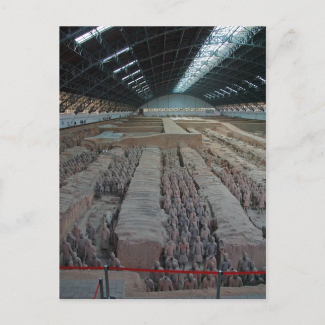 Carte Postale L'armée en terre cuite de l'empereur Qin Xian Chin (Devant)