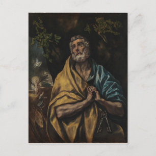 Carte Postale Larmes de Saint Pierre, Art Bel El Greco