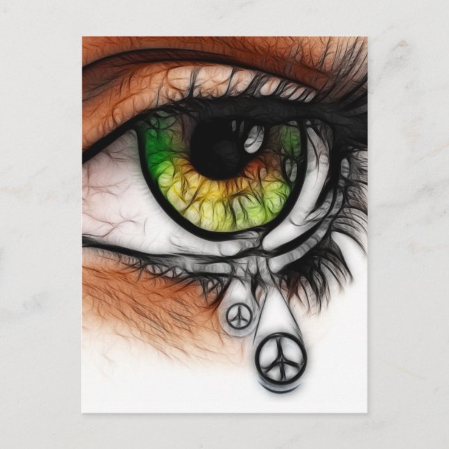 Carte Postale Larmes pour la paix (Devant)