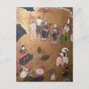 Carte Postale L'arrivée des Portugais au Japon