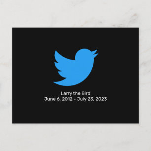 Carte Postale Larry the Bird Twitter retraite