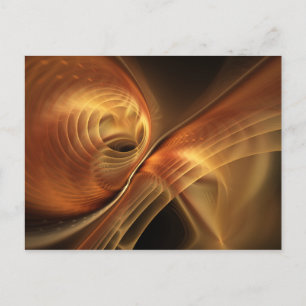 Carte Postale L'art Abstrait fractal du Sahara