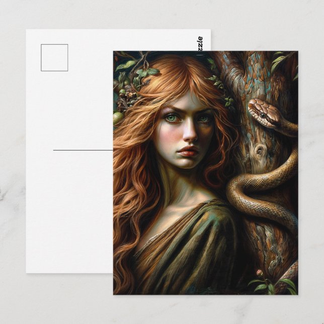Carte Postale L'art botanique de Lilith et Snake (Devant / Derrière)