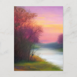 Carte Postale L'art de la nature : En bas de la rivière