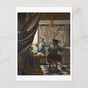 Carte Postale L'art de la peinture par Johannes Vermeer