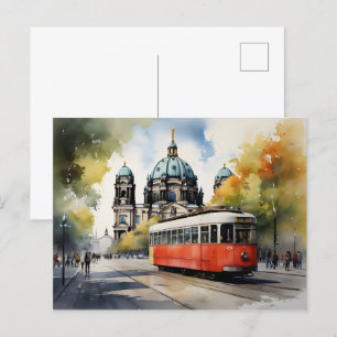 Carte Postale L'art de l'aquarelle à Berlin