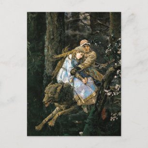 Carte Postale L'art de l'Imaginaire du loup gris