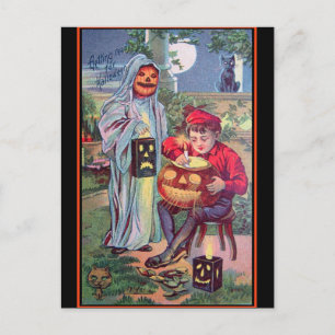 Carte Postale L'art d'Halloween vintage