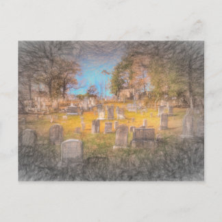Carte Postale L'Art du cimetière de Sleepy Hollow
