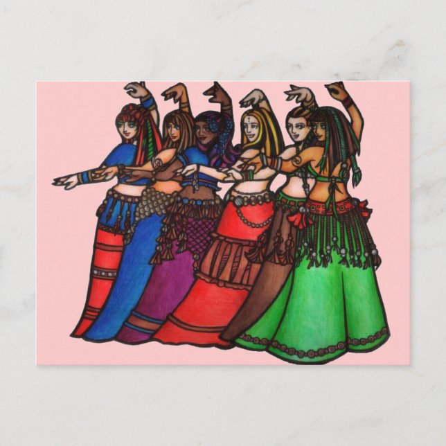 Carte Postale L'art du danseur du ventre (Devant)