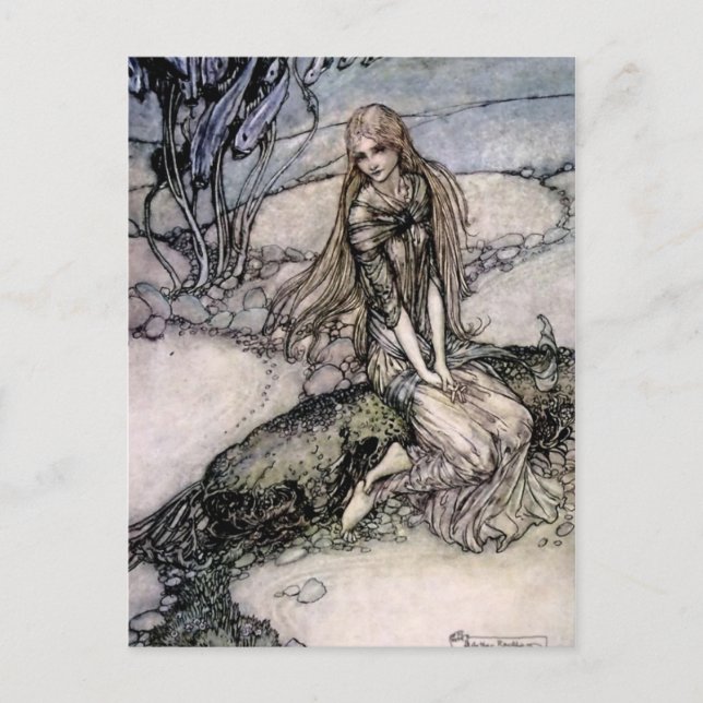 Carte Postale L'art féerique d'Arthur Rackham issu de « Undine » (Devant)