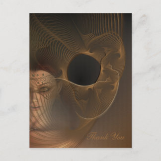 Carte Postale L'art fractal de la face hivernale