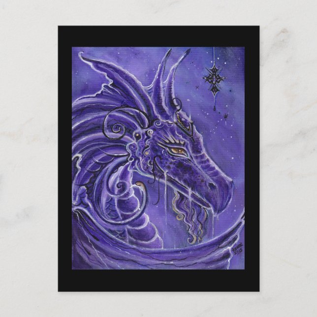 Carte Postale L'art imaginaire du dragon violet par Renee Lavoie (Devant)