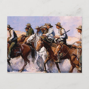 Carte Postale L'art occidental "The Posse" par WHD Koerner